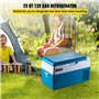 VEVOR Glacière Portable Électrique 12/24V Réfrigérateur Portable Automobile, Mini Frigo de Voiture Électrique avec Batterie de V