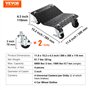 VEVOR Chariot de Manutention de Voiture 4PCs Charge 3 T au Total Chariot Déplace Voiture Plate-Forme 38,5x30 cm Roue Verrouillab