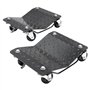 VEVOR Chariot de Manutention de Voiture 2PCs Charge 1,4 T au Total Chariot Déplace Voiture Plate-Forme 38,5x30 cm Roue Verrouill