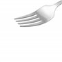 Amazon Basics Service de 12 fourchettes de Table en Acier Inoxydable avec Bord Arrondi, Argenté