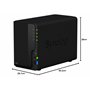 Synology NAS DS223 à 2 Baies (sans Disque) Noir