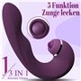 Vibromasseurs Feminin à Distance, 3 IN 1 Sex Toýs Femme En Silicone Gode Vibromasseur Vaginette Point G Stimulateur Avec 10x5x5 