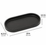 Yew Design Distributeur de savon rond noir mat pour salle de bain et cuisine