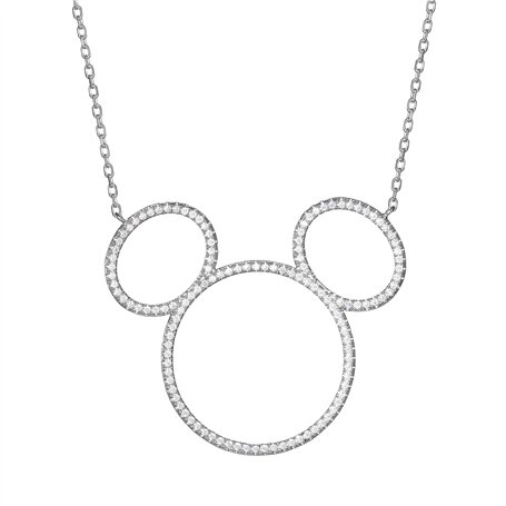 Mickey Mouse Femme Argent sterling Ronde N'est pas applicable Collier - N901861RZWL-18.PH