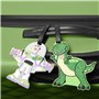 Disney Toy Story VT700654L.NX Lot de 2 étiquettes à Bagages Motif Buzz & Rex Vert/Blanc/Violet