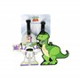 Disney Toy Story VT700654L.NX Lot de 2 étiquettes à Bagages Motif Buzz & Rex Vert/Blanc/Violet