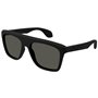 Gucci GG1570S 001 Lunettes de soleil carrées pour homme Noir/gris 57/18/145