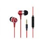 Ecouteurs Metal pour Nintendo Switch avec Micro et Telecommande Reglage Son Kit Main Libre Intra-Auriculaire Universel (Rouge)