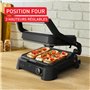 Tefal SuperGrill 3-en-1, Gril de contact, Appareil croque-monsieur et gril d'intérieur, Thermostat réglable, 3hauteurs possibles