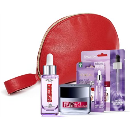 L'Oréal Paris – Trousse Cadeau Routine Repulpante – Acide Hyaluronique Pur – Hydratation