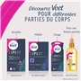 Veet EXPERT - 20 Bandes de Cire Froide Corps & Jambes - Peaux Sensibles - Finition Parfaite - Epilation Longue Durée