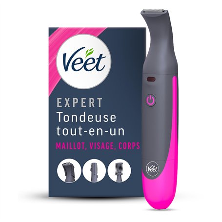 Veet Expert Tondeuse Femme Tout-En-Un – Rasoir électrique Multi-Usage pour Maillot