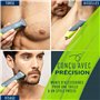 Veet Men Total ProTM* Tondeuse Intime Pour Homme - Rasoir électrique Multi-Usage pour Aine, Barbe et Corps – Chargeur USB – 100%