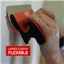 Lames à Lisser plaquiste - Coffret lames 0.35mm et 0.5mm - Acier inoxydable - Perche extensible - Lames souples et rigides