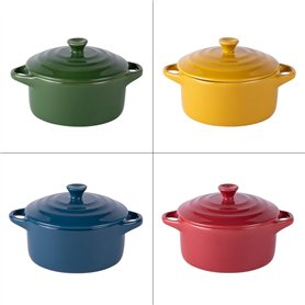 Table Passion - Set de 4 mini cocottes old 9 cm en grès