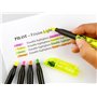 PILOT - 3 Surligneurs Frixion Light - Surligneurs effaçables aux couleurs fluos - Jaune - Pointe biseautée pour tracé fin ou plu
