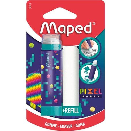 Maped - Gomme blanche Pixel Party - Gomme Rétractable