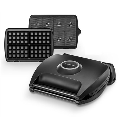 Gaufrier 4 Gaufres - 2 jeux de plaques Gaufres de Bruxelles + Gaufrettes