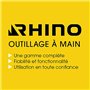 RHINO - 450 g Charpentier, Marteau arrache Manche incassable (Trimatière) - Poids 450 g - Haute qualité - Aussi performant pour 