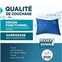 Lestra Outdoor – Oreiller Rando – Coussin de Randonnée Compressible – Léger & Confortable – 50% Duvet de Canard – 45 x 35 – 260 