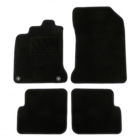 DBS - Tapis de Voiture - sur Mesure pour Laguna 3 (2007 à 2015) - avec Clips de Fixation - Tapis de Sol antidérapant pour Automo