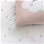 MATT & ROSE Parure de lit Enfant Fille 140x200 cm Nuages | 100% Coton | Oeko-TEX | Housse de Couette Enfant 140x200 cm + 1 Taie