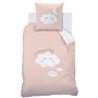 MATT & ROSE Parure de lit Enfant Fille 140x200 cm Nuages | 100% Coton | Oeko-TEX | Housse de Couette Enfant 140x200 cm + 1 Taie