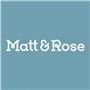 MATT & ROSE Parure de lit Enfant Fille 140x200 cm Nuages | 100% Coton | Oeko-TEX | Housse de Couette Enfant 140x200 cm + 1 Taie