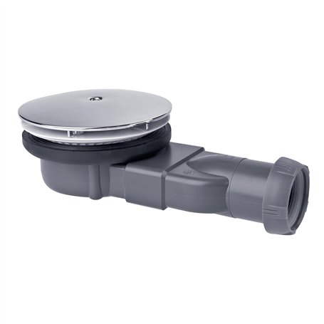 Wirquin 30718662 Bonde de douche Slim avec membrane pour receveurs extra-plats ø90