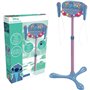 Microphone Stitch sur pied ajustable lumineux avec enceinte