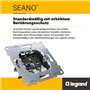 LEGRAND, SEANO 765089 Prise de données RJ11 + RJ45 Cat.6 UTP avec connecteur RJ11 pour téléphone et connexion de données (RJ45, 
