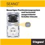 LEGRAND, SEANO 765089 Prise de données RJ11 + RJ45 Cat.6 UTP avec connecteur RJ11 pour téléphone et connexion de données (RJ45, 