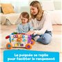 VTech - Super Chariot Interactif Multi-Activités, Chariot Enfant à Tirer avec Trieur de Formes, Jeux d’Éveil, Bac à Jouets Inter