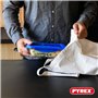 Pyrex Cook & Go - Lot de 7 Boîtes avec Couvercles Hermétiques - Tailles et Formes Différentes - Verre Borosilicate - Compatible 