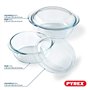 Pyrex 4 In 1 - Lot de 2 Cocottes – 1.6L et 2.3L - Verre Borosilicate - Cuisson Vapeur - Compatible micro-ondes, lave-vaisselle -