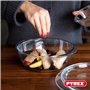 Pyrex 4 In 1 - Lot de 2 Cocottes – 1.6L et 2.3L - Verre Borosilicate - Cuisson Vapeur - Compatible micro-ondes, lave-vaisselle -