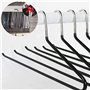 Eurotel - Lot de 12 - Cintre Pantalon - Pli Intelligent - Anti Glisse - Choix et Rangement Facile