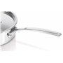 Bekaline 13415254 Tri Lux Sauteuse + couvercle en acier inoxydable Triply intérieur céramique 24 cm, Argenté