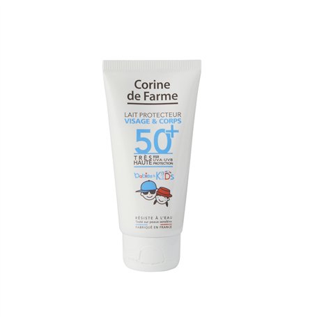 Corine de Farme - Lait Protecteur Babies & Kids SPF50+ Bébé & Enfant - Très Haute Protection UVA & UVB - au Monoï de Tahiti - Sa