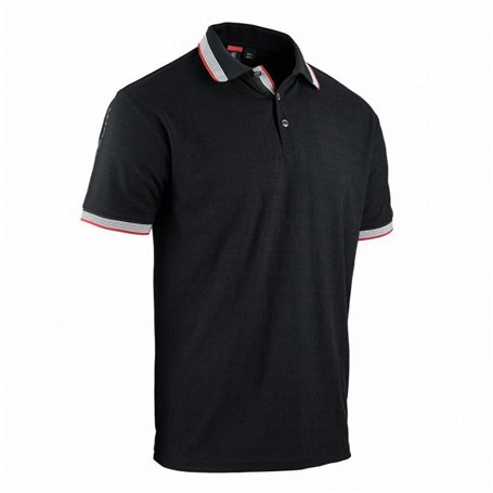 LMA-LEBEURRE LMA00726 Polo FACOM Soccer Noir/Rouge Taille XXL-FXWW9010E-XXL