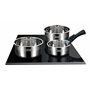 Arthur Martin - Lot de 3 casseroles inox manche amovible - AM3456
