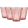 Duralex® - Lot de 4 Verres en Verre Trempé Rose 25 cl - Collection Le Picardie® Élégants et Polyvalents – Fabrication Française