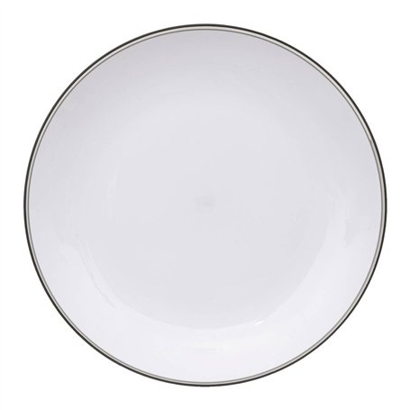 5five - assiette "square" gris charbon 25cm