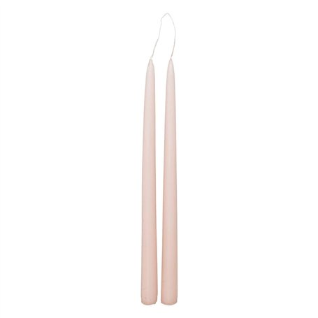 Atmosphera - Lot de 2 bougies bâtons Hugo en coton H30cm rose