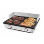 riviera&bar - Combiné Plancha Grill Professionnelle QPL800 - Bi-Zone - 1910 cm² de Zone de Cuisson Réglable - Idéale pour 8 à 10
