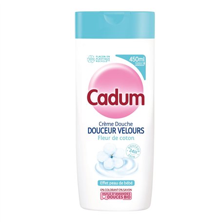 Cadum Crème Douche Douceur Velours Fleur de Coton