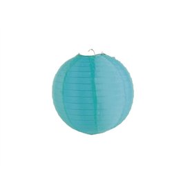 Lot de 12 - Lampion avec Porte Bougie intérieur extérieur Vert Clair 50cm