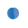 Lot de 6 - Lampion avec Porte Bougie intérieur extérieur Bleu 50cm