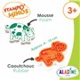 Aladine - Stampo Minos Animaux de la Ferme - Kit Tampons Enfant - Activités Manuelles Fille et Garçon - Encre Lavable - Jouets e