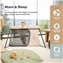 Babymoov Lit parapluie Moov,Sleep-Ultra Compact et Leger(<5kg)-Montage et Pliage rapide-Dès la Naissance et jusqu'à 4 ans-Evolut